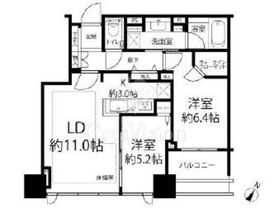 シティタワー有明 11階 間取り図