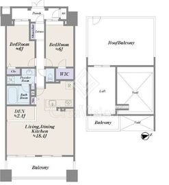 コスモ木場キャナルブリーズ 14階 間取り図