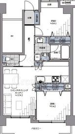 ヴェルビュ錦糸町 7階 間取り図