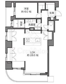 アスコットパーク両国石原 5階 間取り図