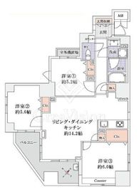 東向島ダイヤモンドマンション 6階 間取り図