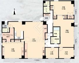 ヴィラロイヤル第2両国 2階 間取り図