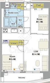 レフィーズ大塚 2階 間取り図