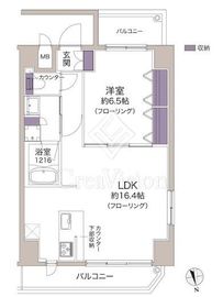 プレール・ドゥーク秋葉原EAST 7階 間取り図