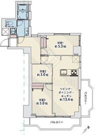 エクレール向島 7階 間取り図