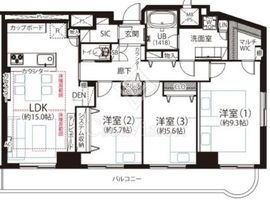 フロール巣鴨 13階 間取り図