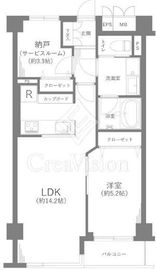 ランドステージ雑司が谷 3階 間取り図
