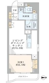 デュオ・スカーラ御茶ノ水 2階 間取り図