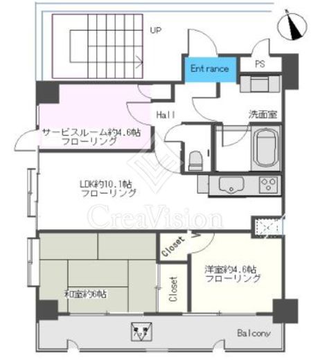 ライフェリア池袋 2階 間取り図
