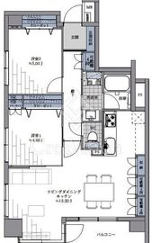 アシェール上野北 9階 間取り図
