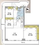 メイツ桜新町 3階 間取り図