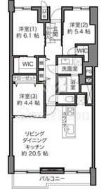 マンションニュー池尻 3階 間取り図