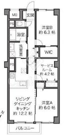 世田谷三宿マンション 2階 間取り図