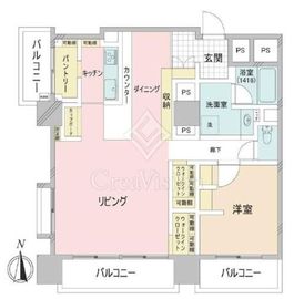 高円寺サマリヤマンション 4階 間取り図