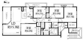 アールヴェール荻窪北 2階 間取り図
