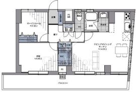 中野住研コーポ 6階 間取り図