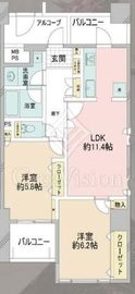 グランドステージ三宿 5階 間取り図