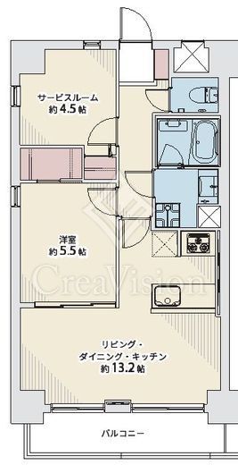 ライオンズステーションプラザ千歳烏山 8階 間取り図