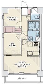 ライオンズステーションプラザ千歳烏山 8階 間取り図