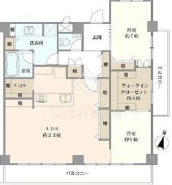 パレス永福 4階 間取り図