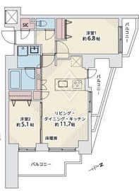レガリス用賀 4階 間取り図
