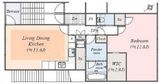 弦巻フラット 2階 間取り図