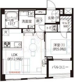 イニシアイオ杉並和泉 3階 間取り図