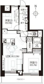 メイツ大森西 9階 間取り図