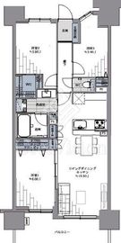 オーベルグランディオ萩中 14階 間取り図