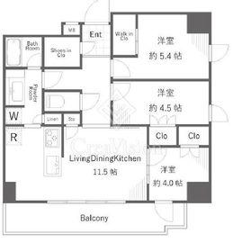 リビオレゾン王子 5階 間取り図
