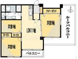 北千束スカイマンション 5階 間取り図