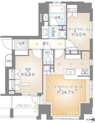 レフィール千代田神保町 3階 間取り図