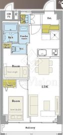 麻布十番レジデンス 4階 間取り図