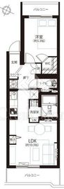 南麻布ローヤルコーポ 4階 間取り図