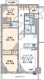 マイキャッスル月島 2階 間取り図