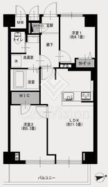 ニューハイツ芝公園 7階 間取り図