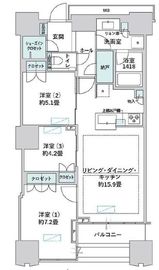 富久クロスコンフォートタワー(Tomihisa Cross)  18階 間取り図