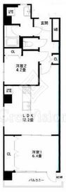 ライオンズマンション八重洲 2階 間取り図