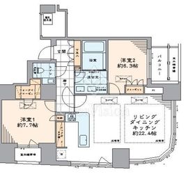 青山ザ・タワー 6階 間取り図