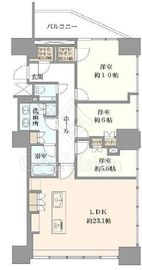 三田ガーデンヒルズ NORTH HILL 6階 間取り図