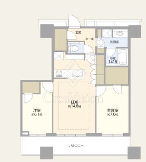 WORLD TOWER RESIDENCE 33階 間取り図