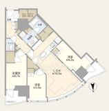 THE TOYOMI TOWER MARINE&SKY EAST 25階 間取り図