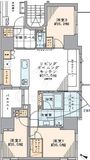 ブラントン日本橋小伝馬町 6階 間取り図