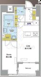 オープンレジデンシア銀座築地 11階 間取り図