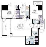 インプレストタワー芝浦エアレジデンス 8階 間取り図