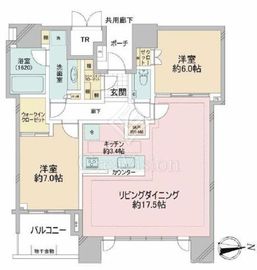ドゥ・トゥール 52階 間取り図
