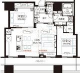 ＣＡＰＩＴＡＬ　ＧＡＴＥ　ＰＬＡＣＥ　ザ・タワー 30階 間取り図