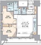 カテリーナ三田タワースイート ウエストアーク 10階 間取り図