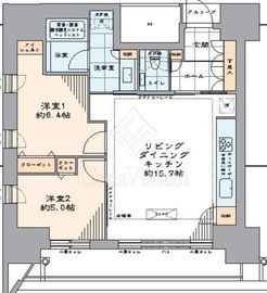 カテリーナ三田タワースイート ウエストアーク 10階 間取り図
