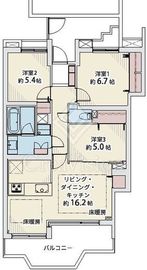 ドゥフォーレ高輪 6階 間取り図